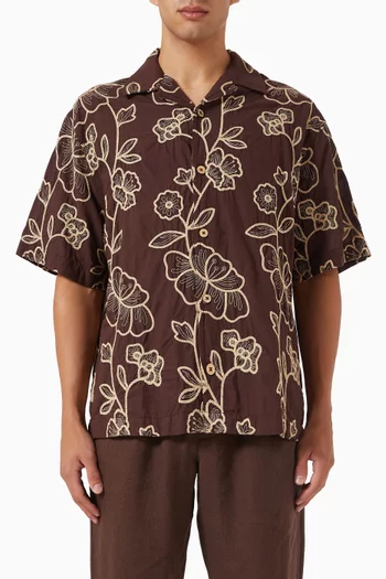 Eugene Embroidered Shirt in Cotton