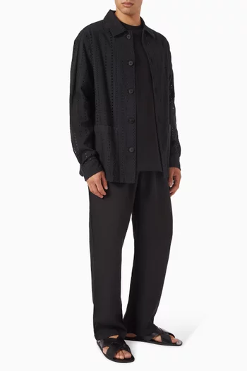 Axel Broderie Anglaise Shirt in Cotton