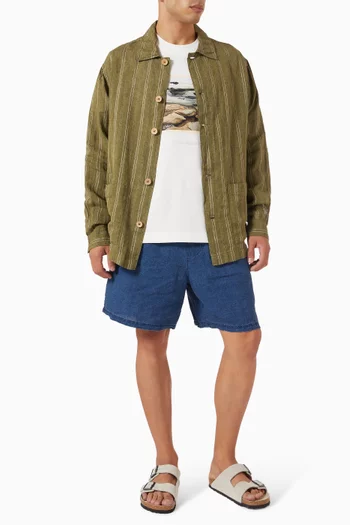 Axel Striped Shirt in Linen