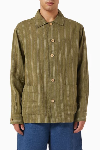 Axel Striped Shirt in Linen