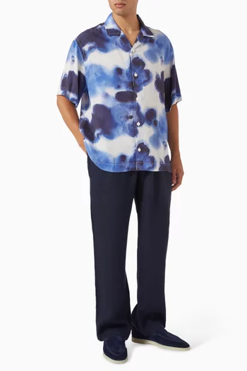 Eugene Printed Shirt in Tencel