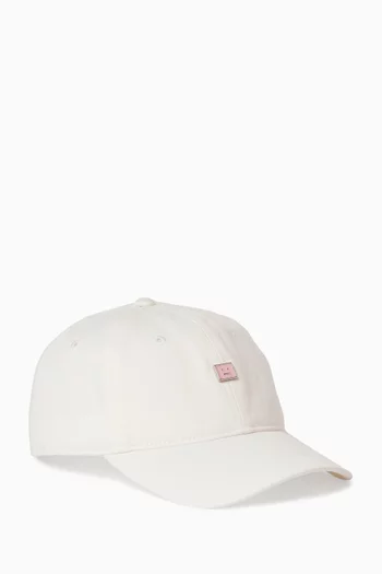 Face Stud Baseball Cap in Canvas