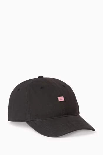 Face Stud Baseball Cap in Canvas
