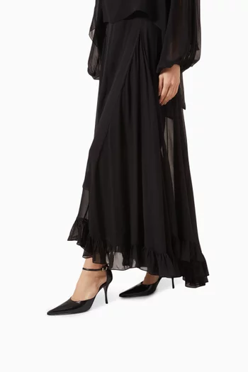 حذاء كلاسيك كورت بكعب 90 مم جلد
