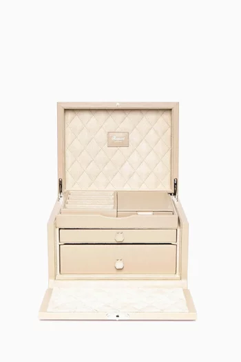 Victoria Large Jewellery Box in Leather