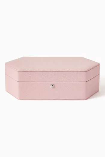 Portobello Three Watch Box in Grained Leather