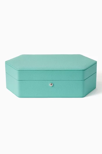 Portobello Three Watch Box in Grained Leather