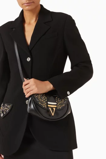 Small Virtus Small Shoulder Bag in Calf Leather