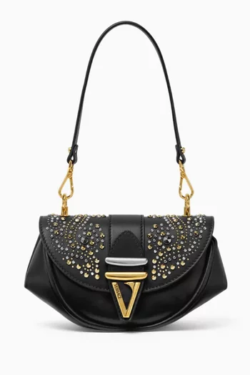 Small Virtus Small Shoulder Bag in Calf Leather