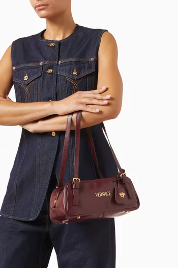 حقيبة بولينغ بشارة جلد ماعز