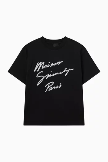 Maison Givenchy Paris Logo Print T-shirt