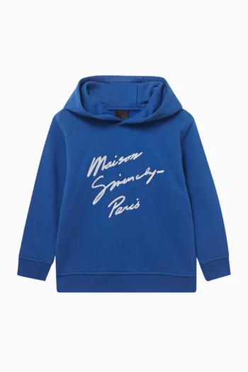 Logo-embroidered Hoodie in Cotton-fleece
