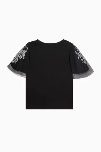 Pearl Embroidered T-shirt