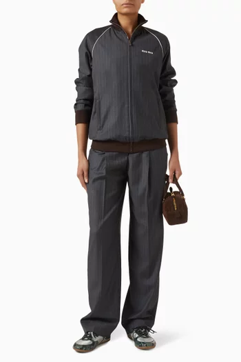 Pinstripe Pants in Wool