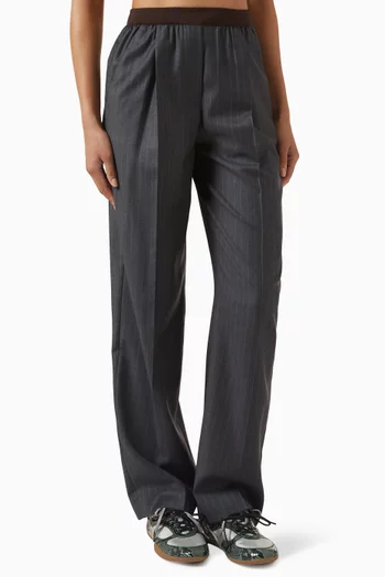 Pinstripe Pants in Wool
