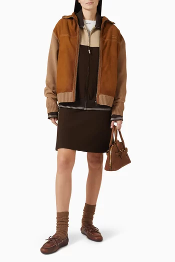 Zip Cardigan in Virgin Wool