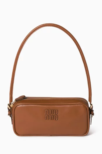 Logo Pouch Purse in Leather