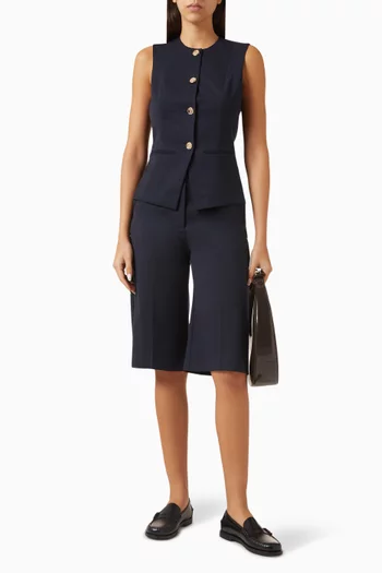 Suares Straight-leg Bermuda Shorts