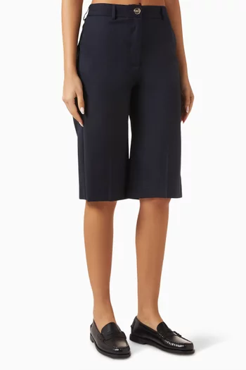 Suares Straight-leg Bermuda Shorts