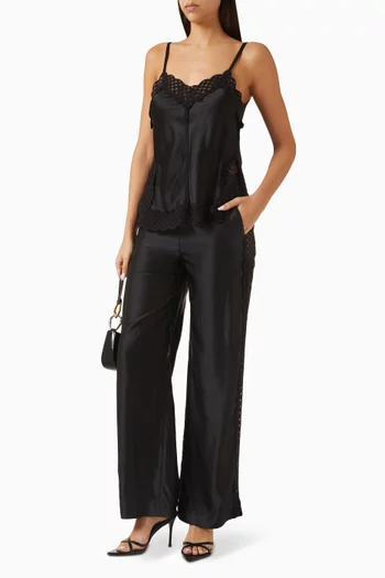 Taco Lace-trim Top in Viscose