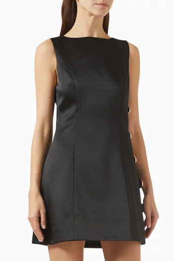 Ruizana Cut-out Dress in Satin