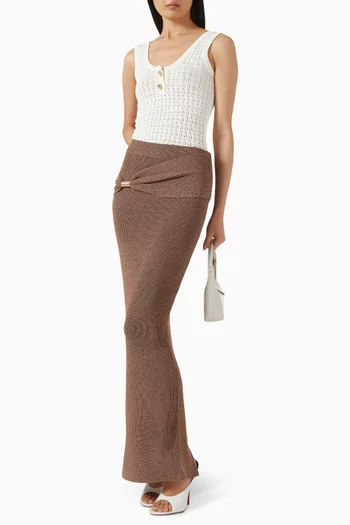 Pointelle Tank Top in Knit