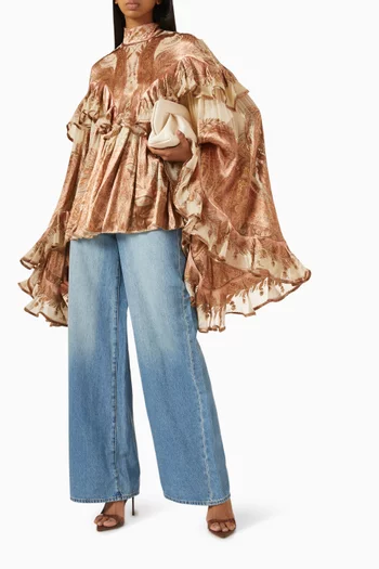 Hypnotic Burnout Top in Viscose-silk