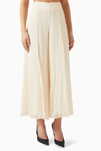 Hypnotic Cascading Culotte Pants in Viscose