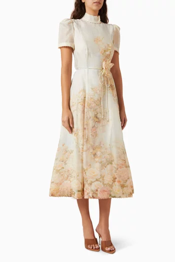 Memento Picnic Dress in Linen Blend