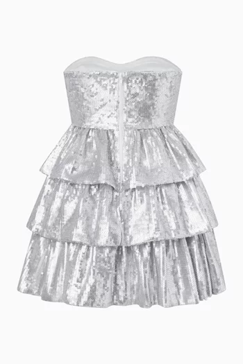 فستان أوبري قصير