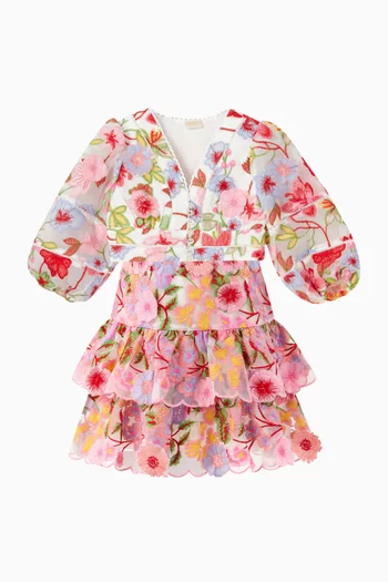 فستان غلام ميني بتطريز