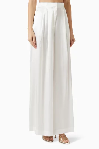 Tetrix Wide-leg Pants in Satin