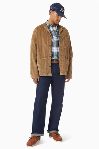 بنطال جينز بقصة ساق مستقيمة دينم