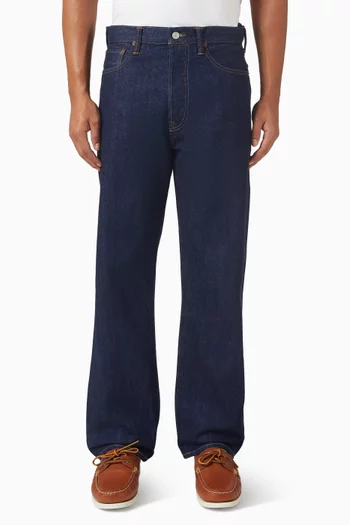 بنطال جينز بقصة ساق مستقيمة دينم