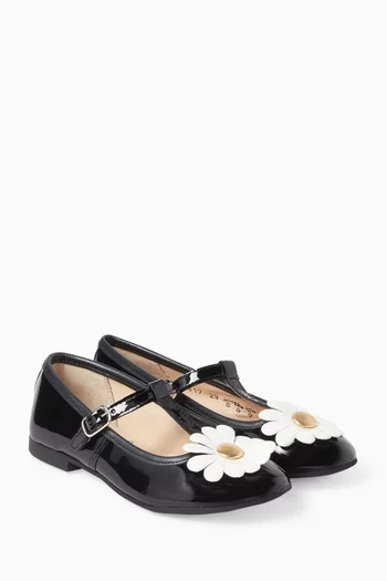 Dory Flower Ballet Flats in Patent Leather