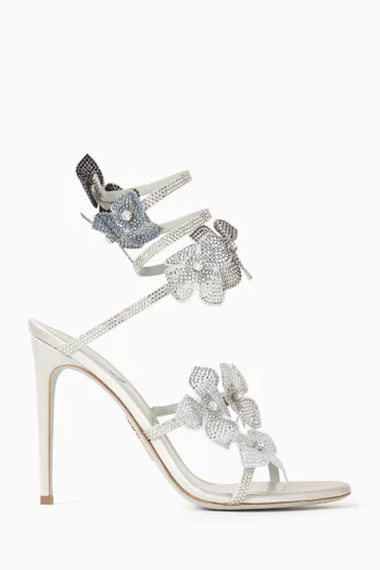 Floraine 105 Embellished Sandals in Satin