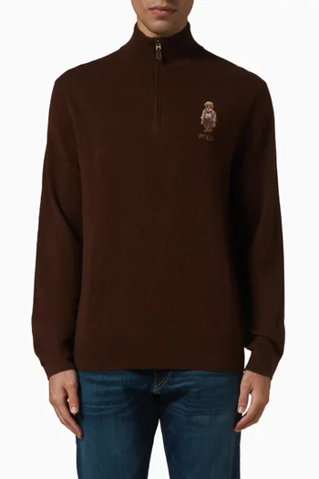 Polo Pony Sweater in Cable Knit