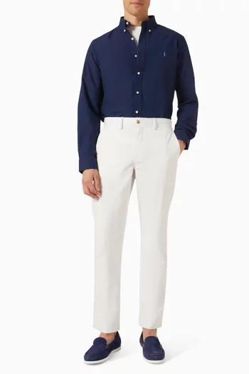 قميص بشعار الماركة قطن بوبلين