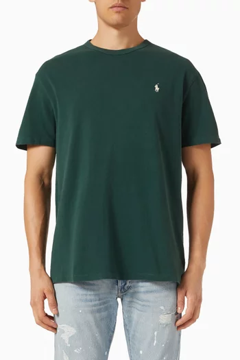 تي شيرت بفتحة رقبة مستديرة جيرسيه