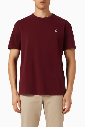 تي شيرت بفتحة رقبة مستديرة جيرسيه