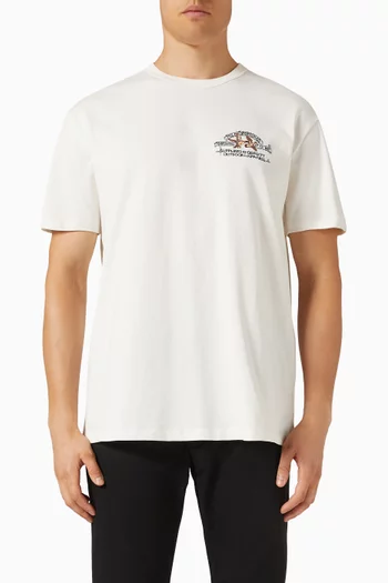 Embroidered T-shirt in Cotton