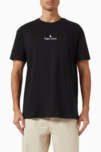 Ralph Lauren Logo Embroidery in Cotton