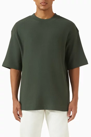 تي شيرت بقصة فضفاضة قطن