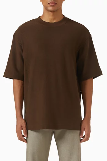 تي شيرت بقصة فضفاضة قطن