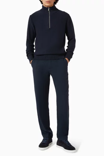 سترة بسحّاب قصير قطن عضوي