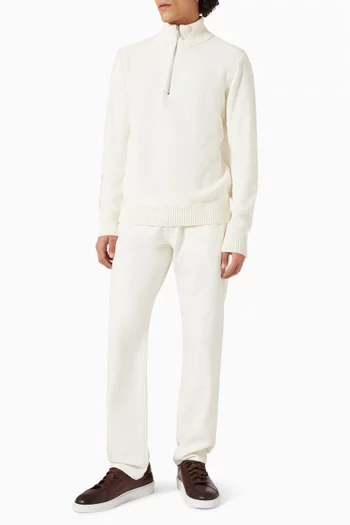 سترة بسحّاب قصير قطن عضوي