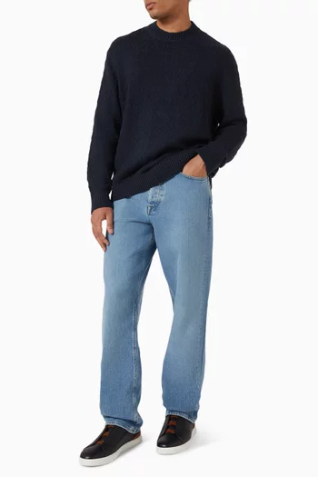 Relaxed Sweater in Cotton