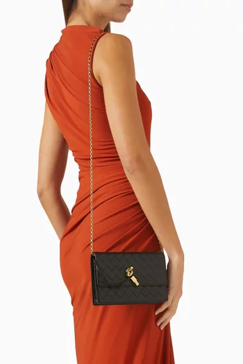 Andiamo Wallet on Chain in Intrecciato Nappa Leather