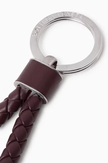 Key Ring in Intreccio Nappa