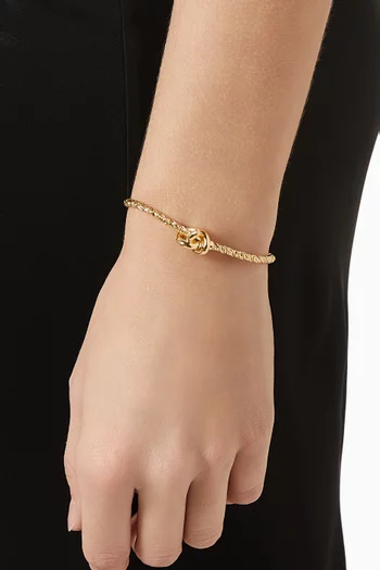 Knot Bracelet in 18kt Gold-finish Sterling Silver